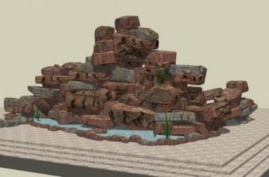 Sketchup素材模型|假山景观雕塑小品模型素材组件-BIM建筑网