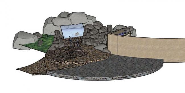 Sketchup素材模型|假山景观雕塑小品模型素材组件，现代风格