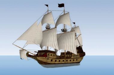 Sketchup素材模型|仿古船模型素材组件-BIM建筑网