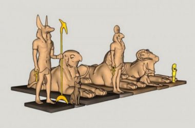 Sketchup素材模型|古罗马人兽,景观雕塑小品模型素材组件，古典风格-BIM建筑网