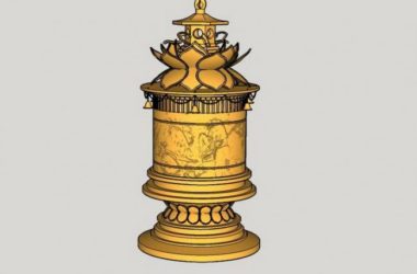 Sketchup素材模型|青铜器景观雕塑小品模型素材组件，古典风格-BIM建筑网