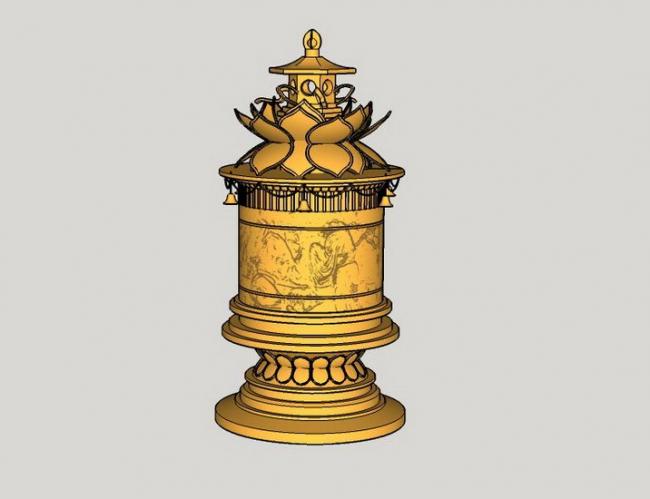 Sketchup素材模型|青铜器景观雕塑小品模型素材组件，古典风格