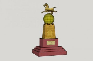 Sketchup素材模型|景观雕塑小品模型素材组件，马，现代风格-BIM建筑网