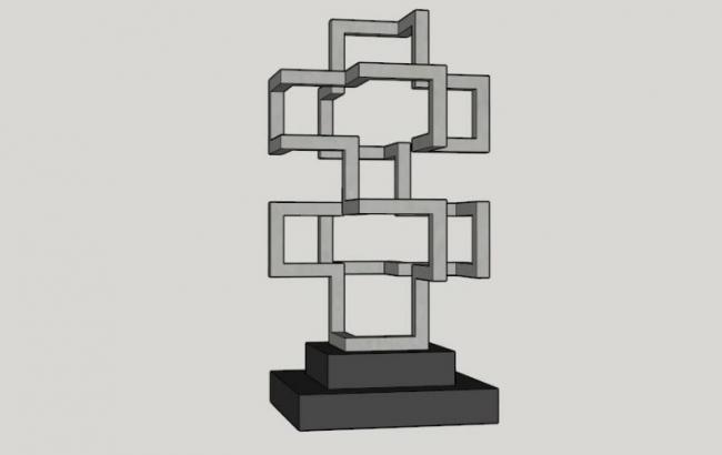 Sketchup素材模型|景观雕塑小品模型素材组件，现代风格