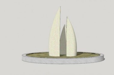 Sketchup素材模型|景观雕塑小品模型素材组件，现代风格-BIM建筑网