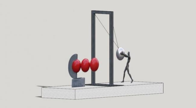 Sketchup素材模型|景观雕塑小品模型素材组件，现代风格