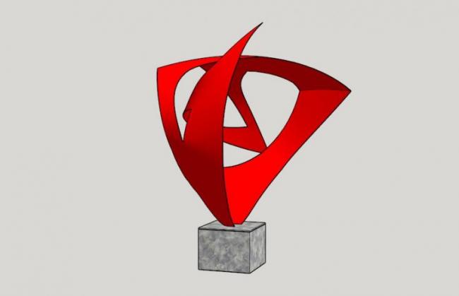 Sketchup素材模型|景观雕塑小品模型素材组件，现代风格