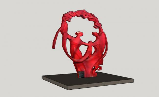 Sketchup素材模型|景观雕塑小品模型素材组件，现代风格