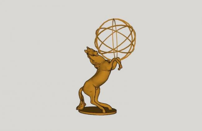 Sketchup素材模型|景观雕塑su模型素材组件，马，现代风格