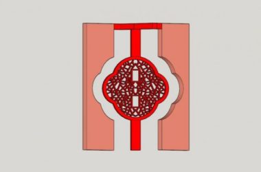 Sketchup素材模型|景观雕塑su模型素材组件，中国结，中式风格-BIM建筑网