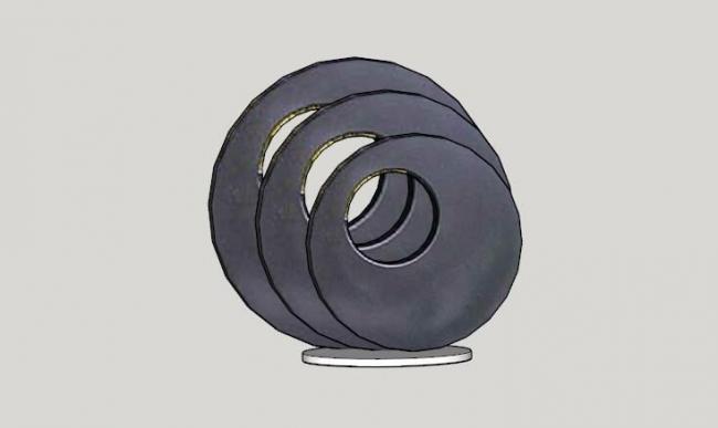 Sketchup素材模型|景观雕塑su模型素材组件，现代风格