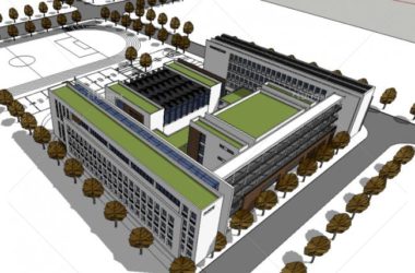 Sketchup学校模型|多层中学学校教学楼，教育建筑，现代风格-BIM建筑网