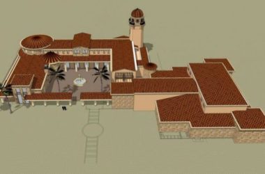 Sketchup商业模型|多层会所俱乐部，商业建筑，古典风格，西班牙风格-BIM建筑网