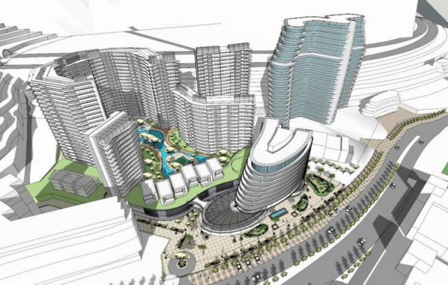 Sketchup酒店模型|深圳大梅沙酒店，高层酒店，现代风格