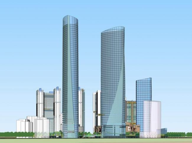 Sketchup综合体模型|超高层商业综合体，办公楼，高层住宅，现代风格