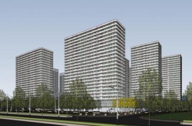 Sketchup住宅模型|高层公寓住宅，底层商业，现代风格，居住建筑-BIM建筑网