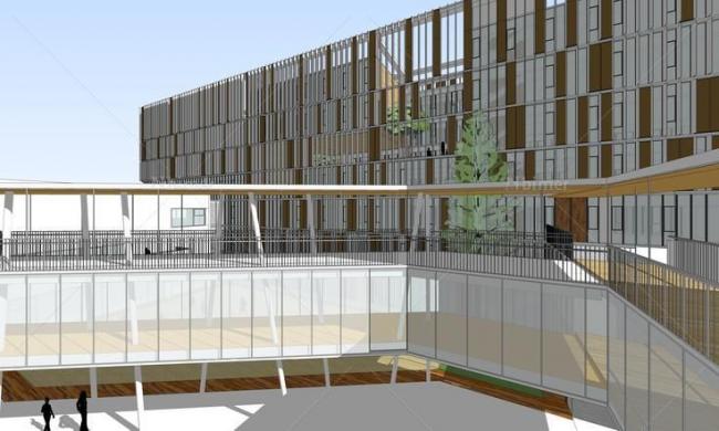 Sketchup学校模型|多层幼儿园学校，现代风格，公共建筑，教育建筑