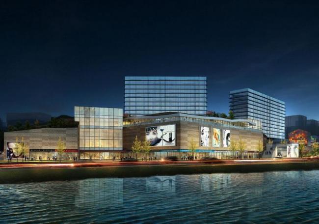 Sketchup综合体模型|多层高层混合商业综合体，高层办公，现代风格