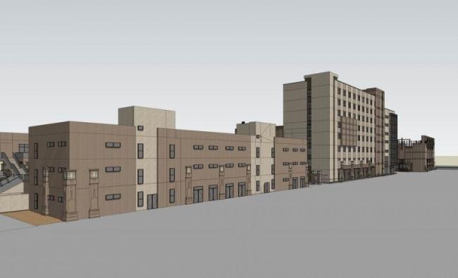 Sketchup商业模型|多层商业街，商业楼，新古典风格