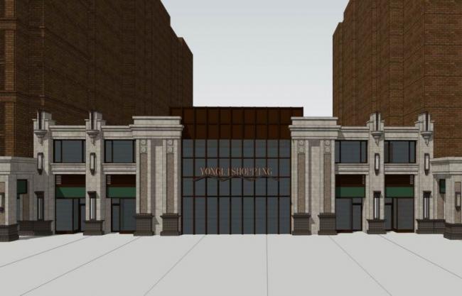 Sketchup商业模型|多层商业，新古典风格