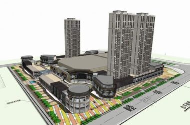 Sketchup综合体模型|高层住宅，底层商业，综合体，新古典风格-BIM建筑网