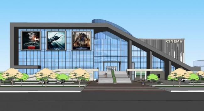 Sketchup文化模型|多层电影院，影剧院，现代风格，文化建筑