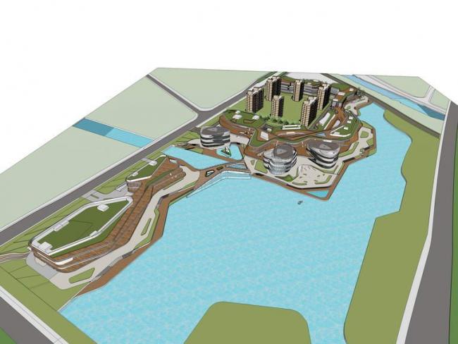 Sketchup商业模型|苏南万科第五园商业中心，多层商业，现代风格