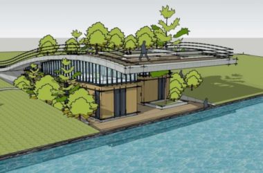 Sketchup景观模型|卫生间，公共厕所，现代风格-BIM建筑网