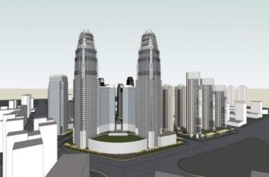 Sketchup综合体模型|超高层办公楼，天津金融街，综合体，现代风格-BIM建筑网