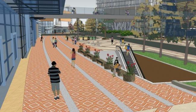 Sketchup综合体模型|多层高层混合商业综合体，高层办公楼，现代风格