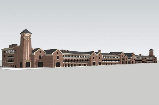 Sketchup商业模型|多层商业街，英式古典风格