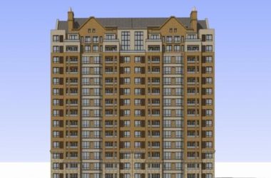 Sketchup住宅模型|高层住宅，英式古典风格，居住建筑-BIM建筑网