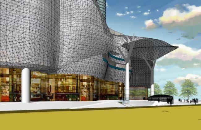 Sketchup综合体模型|新加坡ION超高层综合体，超高层办公，酒店，现代风格