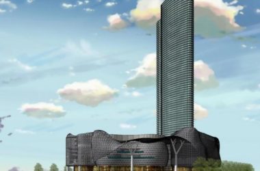 Sketchup综合体模型|新加坡ION超高层综合体，超高层办公，酒店，现代风格-BIM建筑网