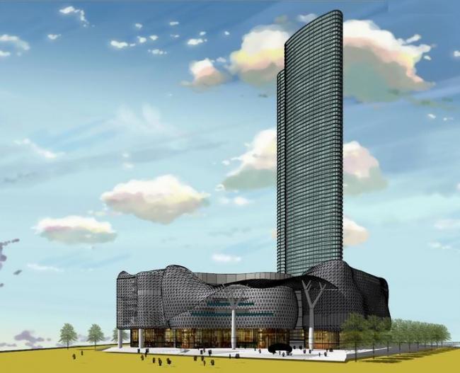 Sketchup综合体模型|新加坡ION超高层综合体，超高层办公，酒店，现代风格