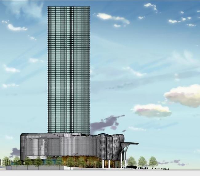 Sketchup综合体模型|新加坡ION超高层综合体，超高层办公，酒店，现代风格