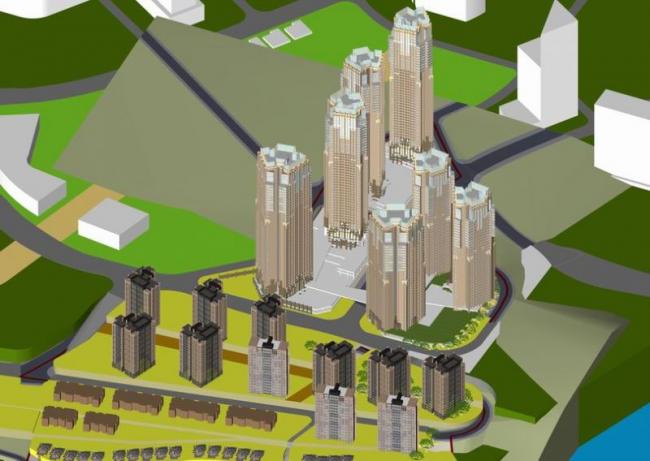 Sketchup住宅模型|超高层住宅，现代风格，居住建筑