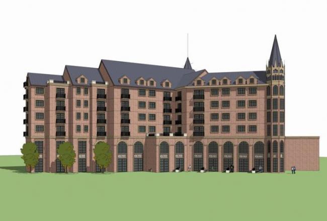 Sketchup住宅模型|多层住宅，居住建筑，英伦古典风格