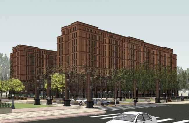 Sketchup住宅模型|多层公寓，古典风格，居住建筑