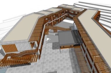 Sketchup酒店模型|多层山地酒店，现代风格-BIM建筑网