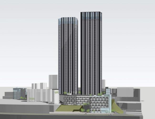 Sketchup住宅模型|高层住宅，现代风格，居住建筑