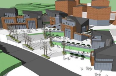 Sketchup商业模型|多层山地商业，现代风格-BIM建筑网