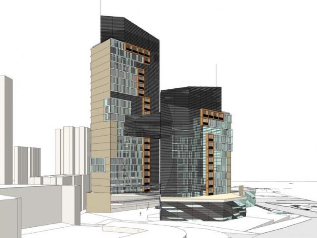 Sketchup办公模型|高层办公楼，现代风格