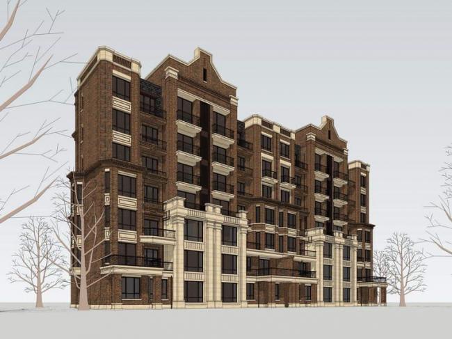 Sketchup住宅模型|石库门海派风格，多层住宅洋房，古典风格，居住建筑