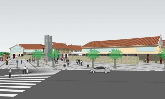 Sketchup酒店模型|多层云南佤族特色接待中心，新中式风格，酒店