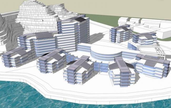 Sketchup医院模型|广东惠州市中心人民医院投标方案，多高层混合医院，医疗建筑，现代风格