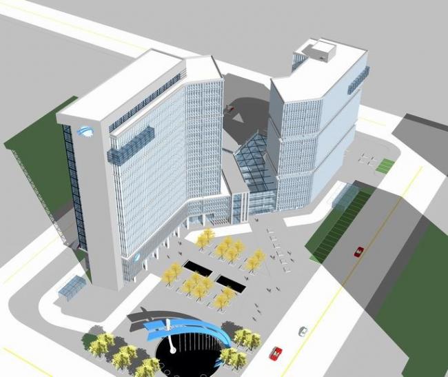 Sketchup办公模型|高层办公楼，现代风格