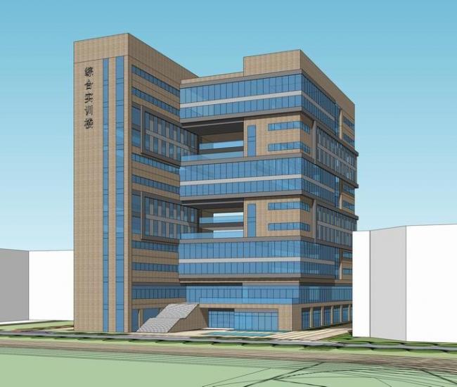 Sketchup办公模型|高层办公楼，现代风格
