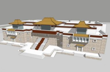 Sketchup文化模型|多层博物馆，藏式风格，文化建筑-BIM建筑网