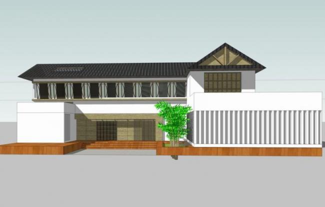 Sketchup商业模型|多层彝族会所会馆，商业建筑，中式风格
